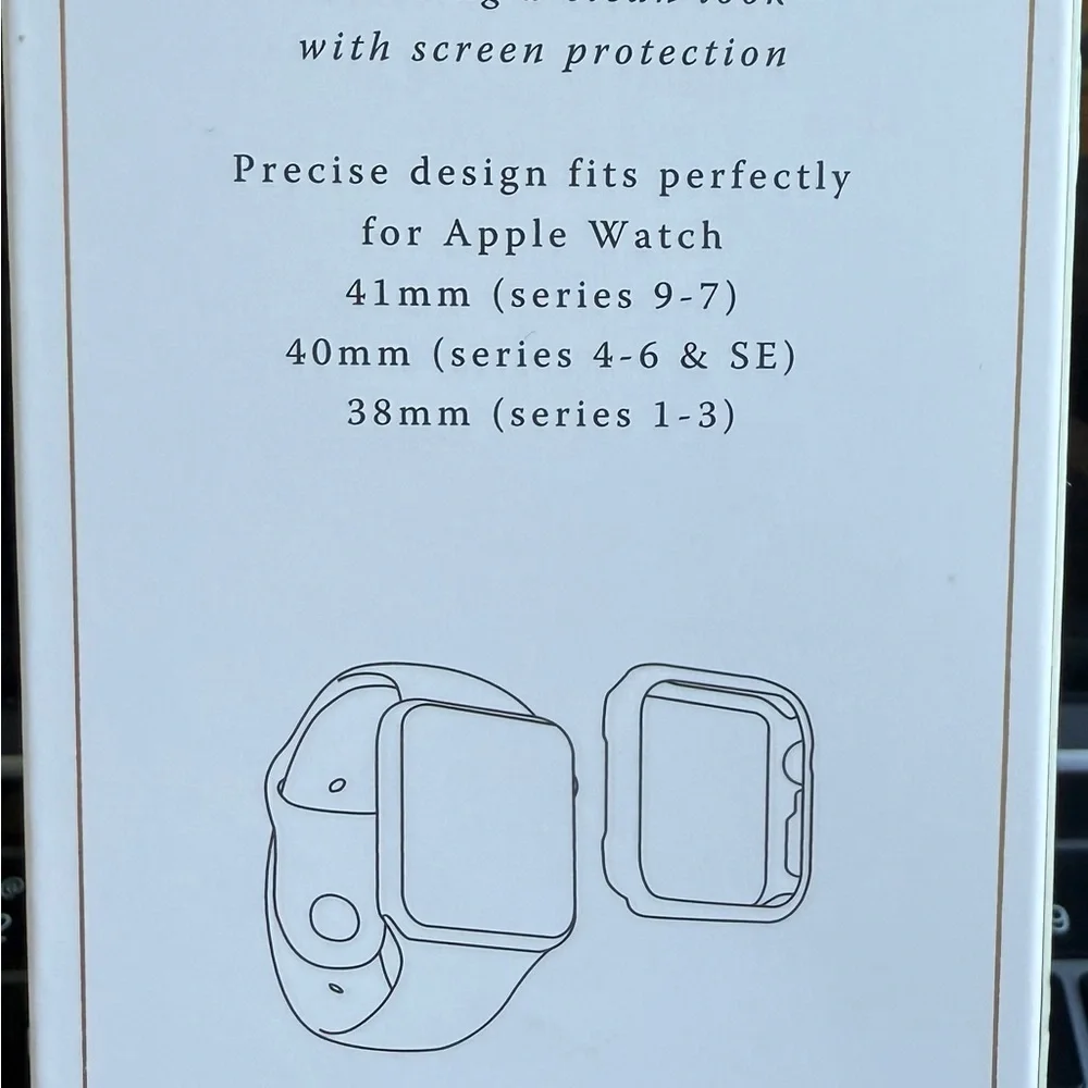 Apple Watch Band with Floral Design - Blue and White